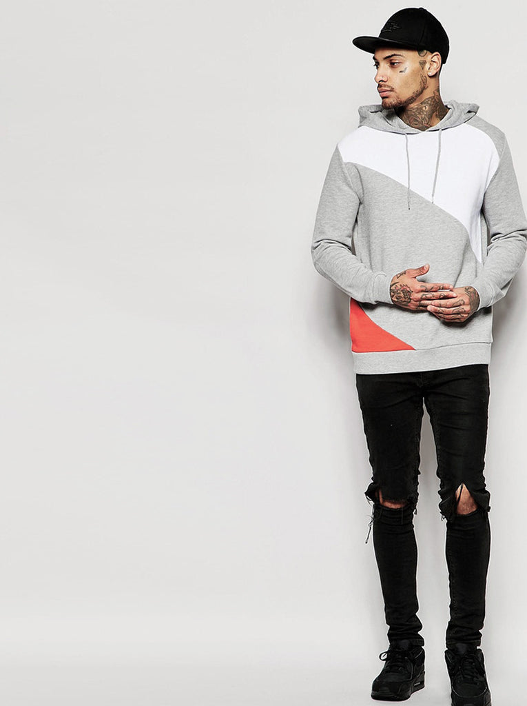 Hoodie With Cut & Sew Panels
